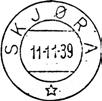 4 Type: TA Utsendt 13.11.1939 SKJØRA Innsendt Registrert brukt fra 26-2-41 JHB til 28-10-57 VG Stempel nr. 5 Type: I2N Fra gravør 26.05.1970 SKJØRA Innsendt 7186 13.04.