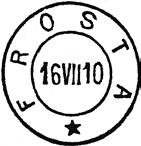 Navnet ble fra 01.07.1909 endret til FROSTA. Poståpneriet ble fra 01.11.1973 benevnt underpostkontor. Fra 01.01.1977 status av postkontor C.