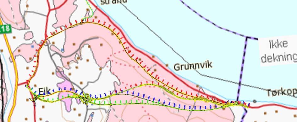 A2 Figur 2B: Berggrunnskart (NGU) Det finnes