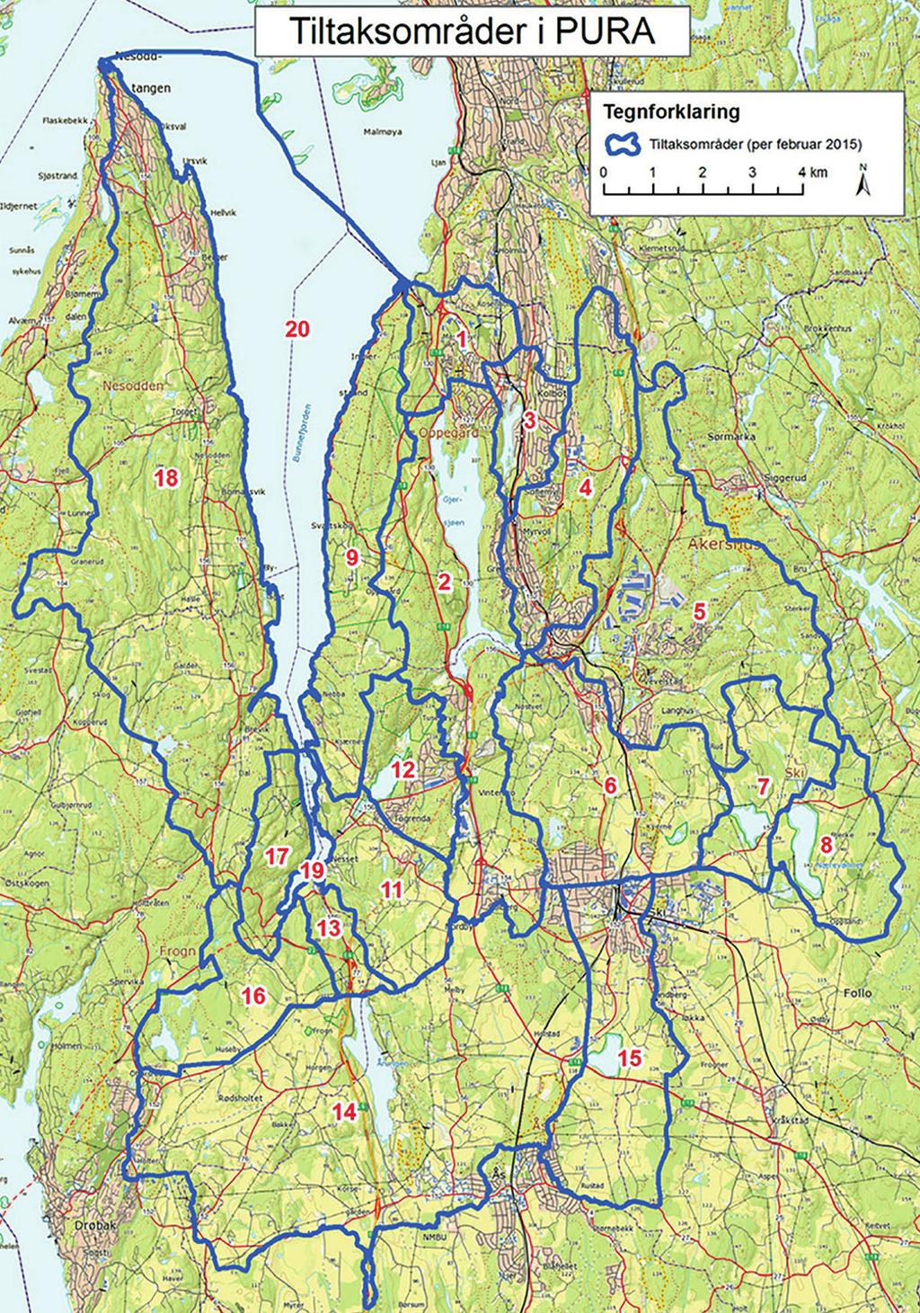 2 PURA PURA I PURA, vannområdet Bunnefjorden med Årungen- og Gjersjøvassdraget, drives det en omfattende overvåking av kvaliteten på vannet.