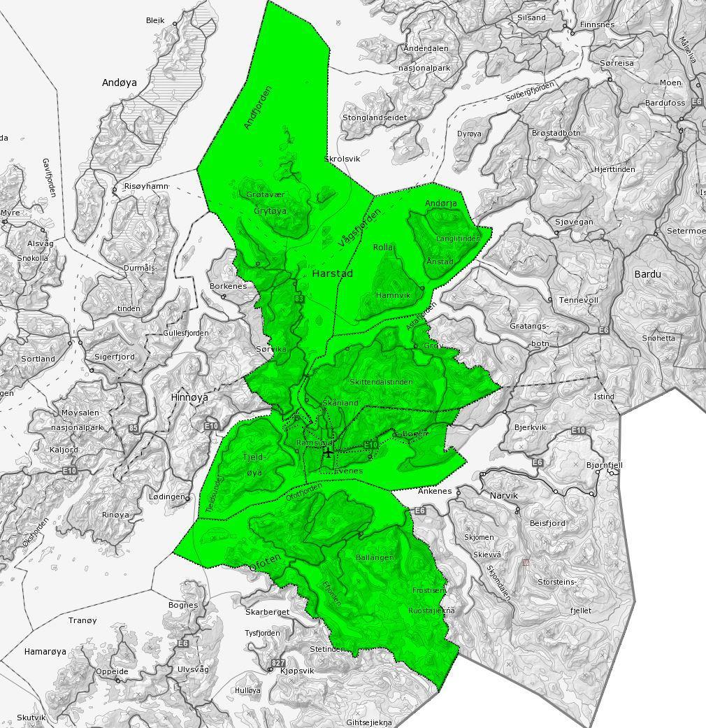 Pilotområde Nord-Norge Kommunene: