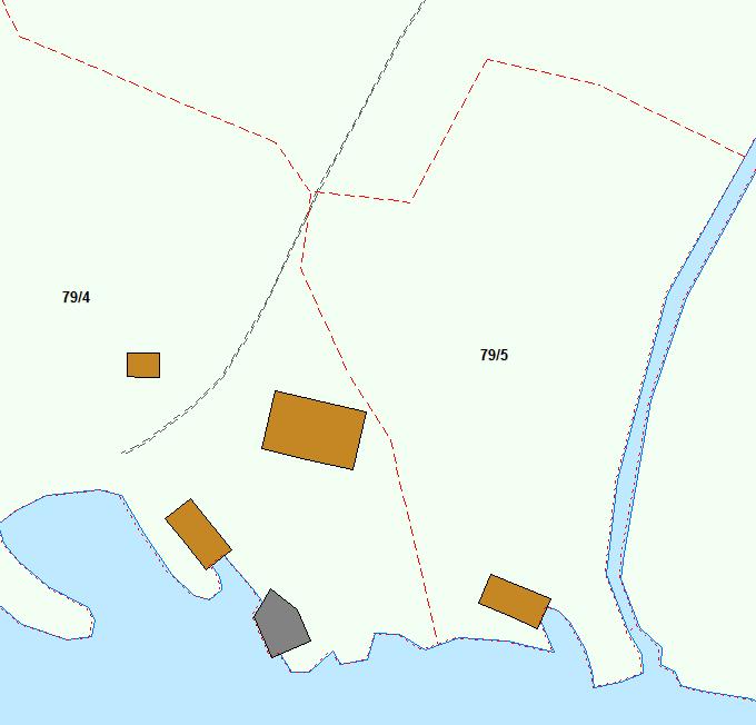 7 Eksempel 1b: Bygning fortsetter. Eiendomsinformasjon før matrikkelen ble rettet. Bygningen ble i GAB knyttet til bnr. 6 fordi DEK/ØK viste at den lå på bnr. 6. DEK/ØK var feil.