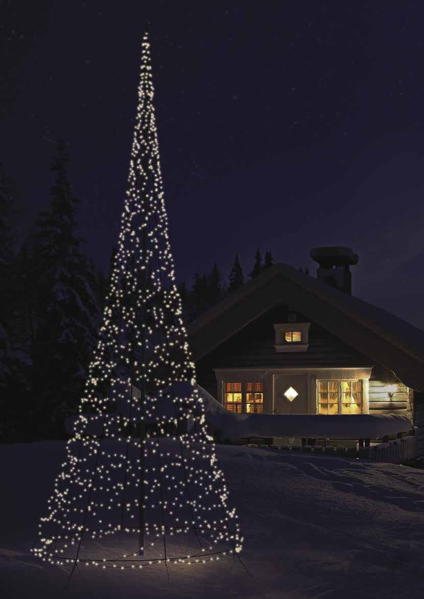 Juletrebelysning Juletrebelysning Skap julestemning med unik utendørs julebelysning BELYSNING TIL DØR Dørbelysning med 120 LED lys.