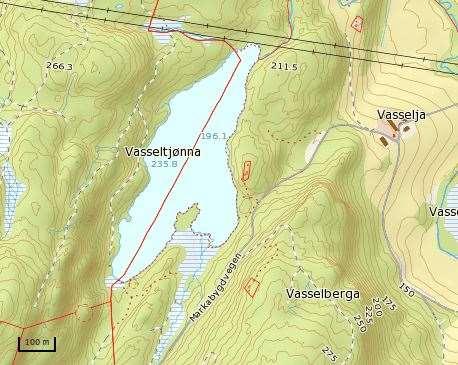 4.44 Vasseltjønna Tjønna er delt mellom Malvik og Trondheim kommune. Østre del av tjønna ligger i Malvik. Det foreligger dårlig datagrunnlag fra lokaliteten.