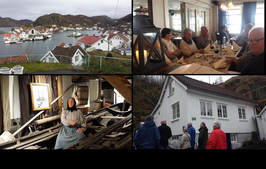 Seniorlaget Vi reiste på dagstur til Flekkefjord og Hidra 27. april. 33 deltok på turen, som startet fra Vassøy med 07.10 ferga til byen. Der sto bussen klar til å kjøre oss på tur.