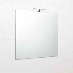 Speil og speilskap Porsgrund Reflect planspeil med LED belysning Planspeil med LED belysning. LED lampen sprer lyset i tre retninger.