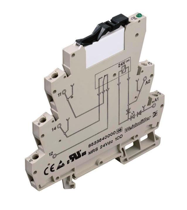 RIDER SERIEN MINI SERIEN (MCZ SERIE) Industrirelèer med Push In tilkobling. Det ideelle rel è et for separasjon av inngangs- og utgangssignaler i industriell automasjon.