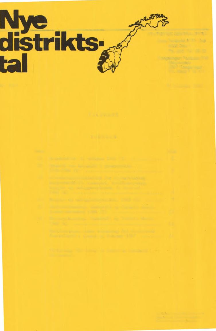 fr. 2/87 9. februar 1987 TELEMARK INNHALD Emne Side 23 Grunnskolar, 1.