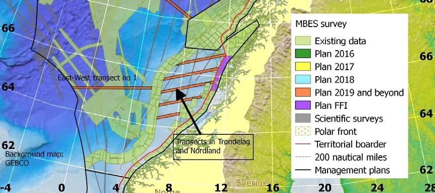 Data fra vitenskaplige tokt viser toktlinjer fra fartøyene Viking Explorer