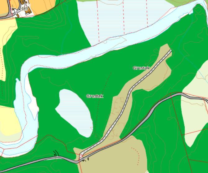 34 3.5 Landbruk Grunnvannsmagasinets tilsigsområde består hovedsakelig av skog og snaufjell. Som markslagskartet i figur 20 viser, domineres avsetningen av skog.
