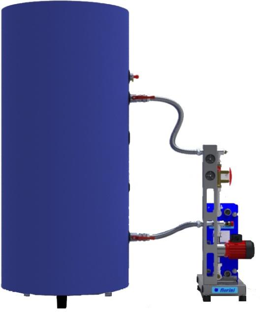 Tilbehør til TKX plateveksler for forvarming av tappevann type HD 10 230 kw HD 035-400 Rask tappevannsoppvarming via plateveksler og pumpe Plateveksler med pumpe AISI 316 rustfritt stål 9 størrelser