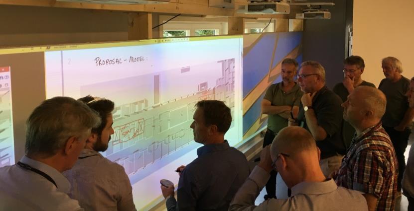 Discussions and solutions directly into the BIM-model Lean principles in project