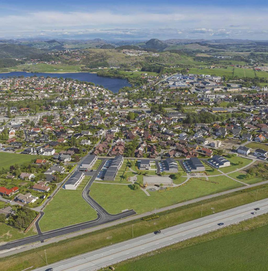 N ENEBOLIG Haualandsparken, Ganddal Vest DELFELT B9 Bogafjell BO BEHAGELIG NÆR BYEN Ganddal stasjon Stokkalandsvatnet Kvål Haualandsparken ligger like ved etablert villabebyggelse i området mellom