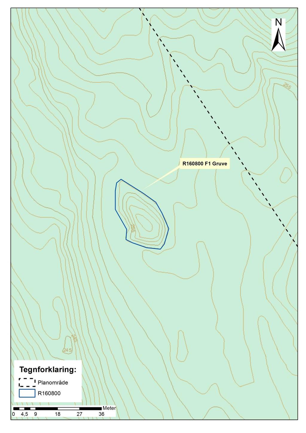 160800 Gruve fra nyere tid, gbnr 55/2 Hellerud