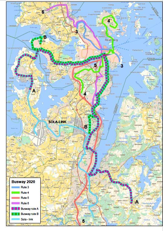 «Bussvei 2020» Nødvendige traséavklaringer: Sentrum/Kannik SUS/Paradis