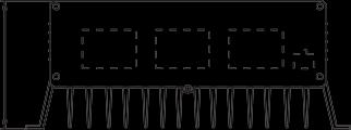 73 115 170 125 Installasjonsdimensjon 1. Dimensjon SB-MPPT20 2. Dimensjon SB-MPPT30 180.7 71 4 180.7 71 4 72 72 Størrelsen til SB-MPPT20 er som følgende: Total dimensjon: 180.
