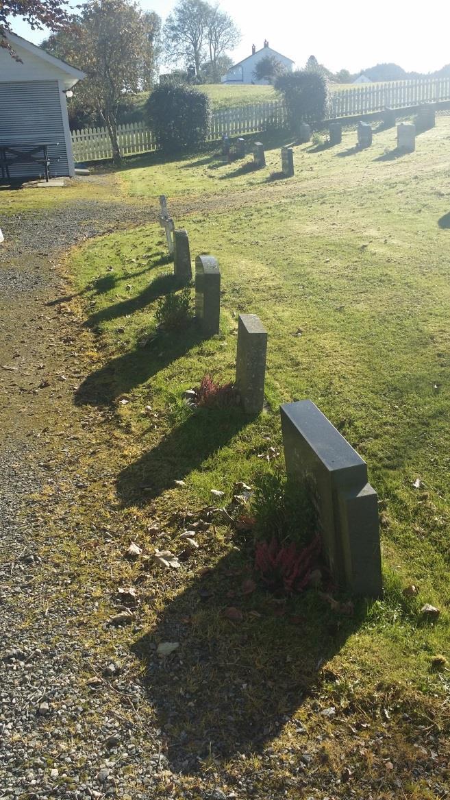 På gravplassen: Norsk
