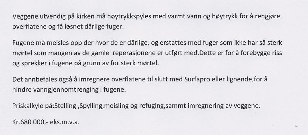 Den norske kirke Sola kirkelige fellesråd Blad 12 byggefirmaet, og fellesrådet finner etter flere år grunn til å etterlyse denne avklaringen.