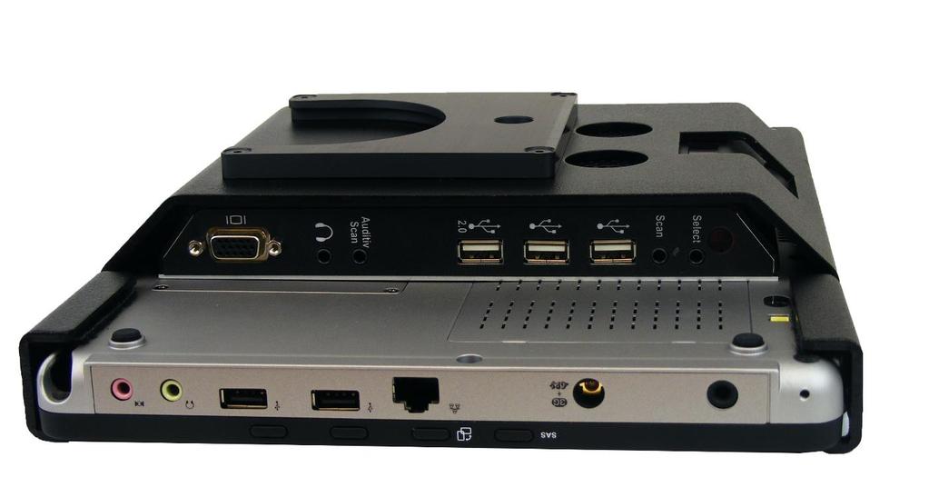 VGA utgang: for tilkobling til ekstern skjerm og projektor 8. Hodetelefon: inngang for ekstern høyttaler eller hodetelefon 9.