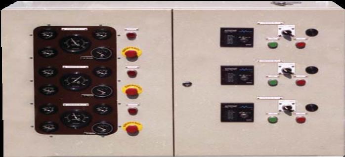 skottmontering. Motor kontrollpanel.