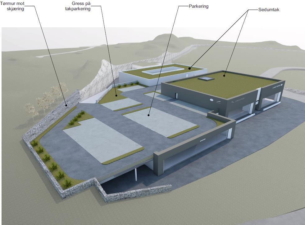 Overvannsmengder kan begrenses på følgende måter: - Etablering av fordrøyningsmagasin - Etablering av permeable dekker - Etablering av regnbed Figur 3: Tiltak til tilførsel av overvann For vurdering