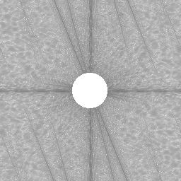 Digital bildebehandling for Radiografer Side 6 av 9 Figur 8.6.2: Til venstre: Amplitudebildet med lave frekvenser fjernet. Til høyre: Inversfiltrert bilde der kun de høye frekvensene, dvs.