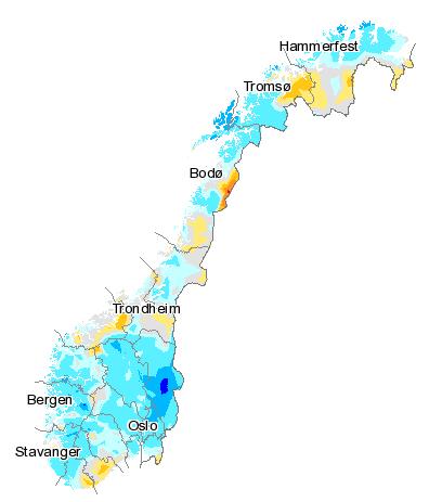 1.1.4 Nedbør I juli kom det kring 125 prosent av normal nedbør i Noreg.