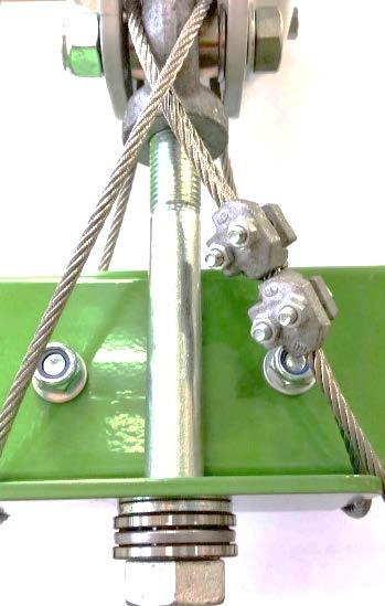 Wire Rope Clamp BG - 600 Løpekatt Moment 9,5 Nm 1. Tre wire som vist på bilde.