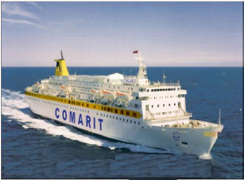 Eierandel Ganger Rolf og Bonheur: 50 % Opererer og eier fem ferger Ca 500 ansatte Hovedkvarter i Tanger, Marokko Trafikerer tre linjer Comarit S.A.