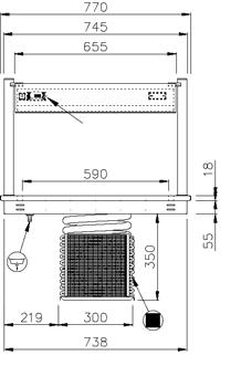 BUFFETER OG SERVERING 8 DC0874 for sentralkjøling CORONA RSP drop in - kjølt bord TEKNISKE DATA RSP 2 RSP 3 RSP 4 RSP 5 Artikkel nummer DC0772 DC0773 DC0774 DC0775 Utvendige mål, mm, B x D x H