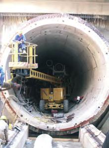 Underground engineering: In particularly critical situations, such as long tunnel tubes, and in inner city tunnels, where several tubes are crossing, or in underpasses of watercourses etc.