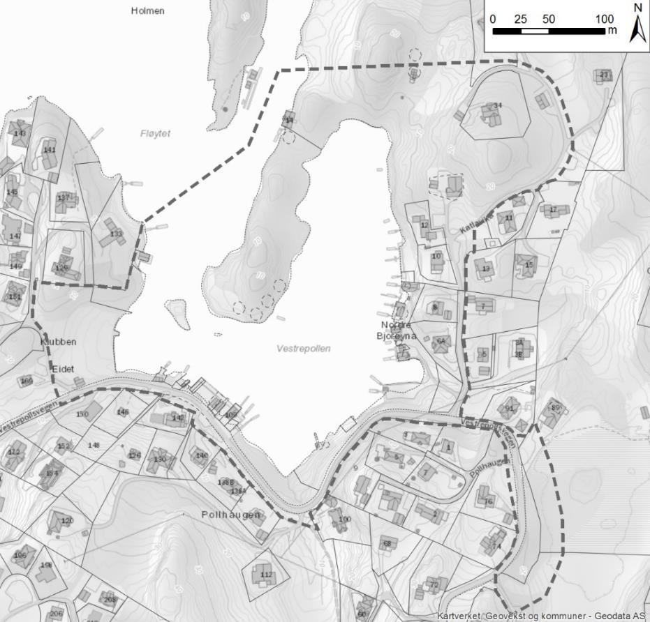 Innhald i planen: Intensjonen med planarbeidet er å leggje til rette for aktivitet i Vestrepollen, ved å regulere areal til Fritids og turistformål, småbåthamn og annan sjøretta verksemd.