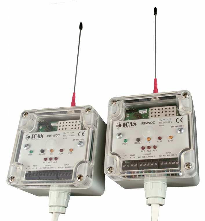 Trådløs sender / mottaker Overføring av signaler / GSM sender IRF-WOC, trådløs sender/mottaker: Egenskaper til IRF-WOC: - Rekkevidde: Opptil