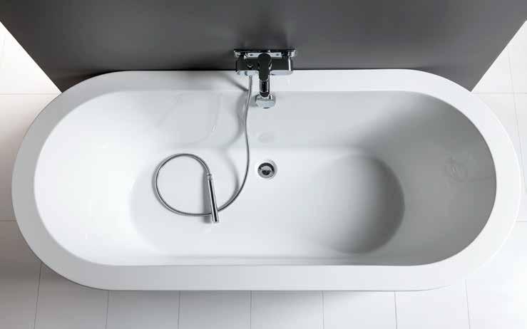 DreamDay badekar, frittstående Et moderne frittstående badekar av slitesterk og lettstelt