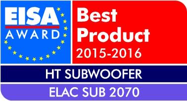 11 592,- 14 490,- SUB 2070 SUB 2090 SUB2070 har vunnet EISA prisen for beste produkt