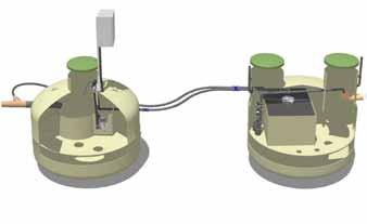 til Norsk-Europeisk standard 12566-3 Små avløpsanlegg for opptil 50 personekvivalenter (pe). Baga Easy består av to hovedkomponenter: 1.