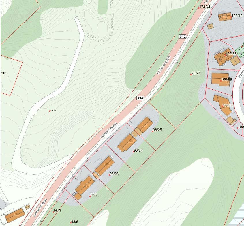 Figur 2: Kartutsnitt fra Melhus kommune. NB! Det vil sendes ut separat varsling fra tiltakshaver om støyende aktiviteter iht.