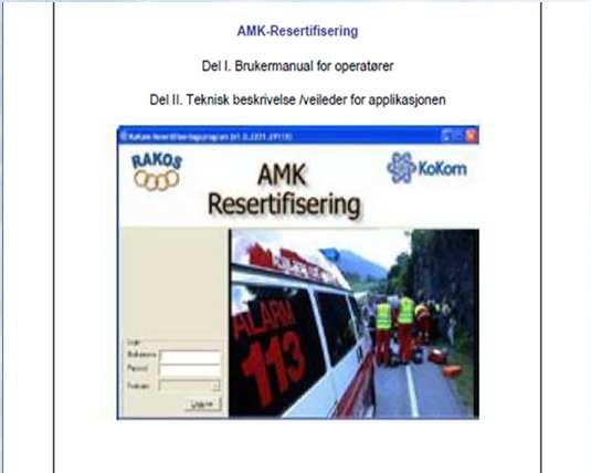AMK Certify 2006 Godkjenning