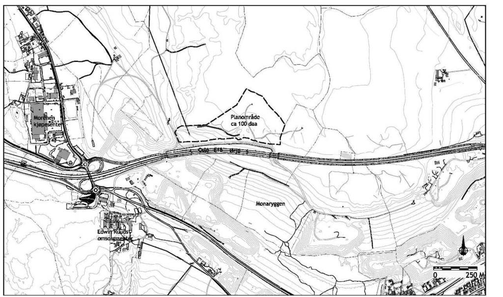 1 OM PLANARBEIDET 1.1 Bakgrunn og formål Formålet med planarbeidet er å tilrettelegge for næringsvirksomhet.