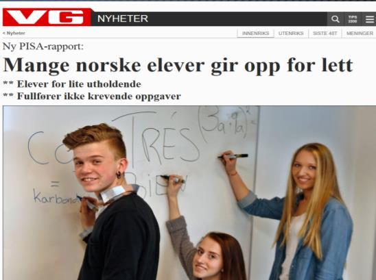 Skolen bør ta vare på barnas lærelyst ta vare på barnas nysgjerrighet og kreativitet gi