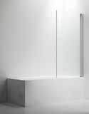 Dusjvegger INR - ASPEN Praktisk dusjhjørne med vegger til å slå inn når dusjen ikke er i bruk.