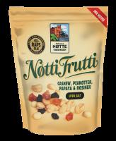 DLN Naturmix 140 g Nøtteblanding med tørrøstede nøtter (cashewnøtter, e mandler, blancherte mandler og pecannøtter). <b>mandler</b>, <b>cashewnøtter</b>, <b>pecannøtter</b>.