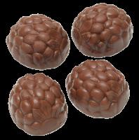 Minde Bringebær 2,0 kg Melkesjokolade med bringebærgelé. Minst 30 % kakao.
