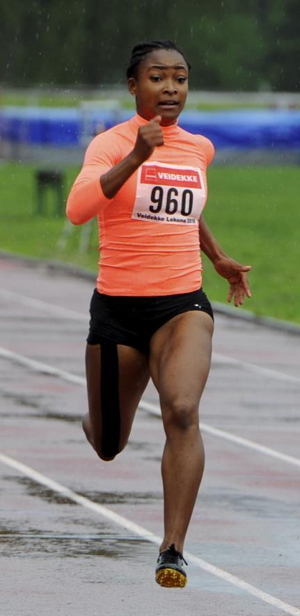 De 39. Veidekkeleker er historie: Hele sprinteliten for herrer var med Ezinne løp 200 m på Stampesletta Da er de 39.