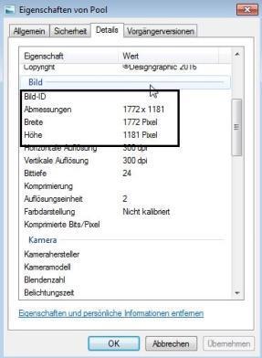 Nødvendig bildestørrelse Minimumsstørrelse 1000 piksler Kontrollprosedyre Åpne mappen Høyreklikk på et bilde egenskaper fane detaljer Alternativt: Les av bildestørrelsen på bunnlinjen