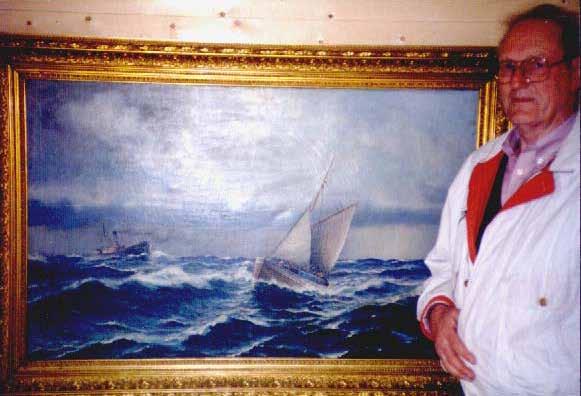 I R Isak Elias Aslaksen Refsnæs - og hans malerier Prega av sjøen - Den unge Isak vaks opp med fiskeri, og vart truleg prega av å vere i nærkamp med elementa i det barske miljøet her ute.