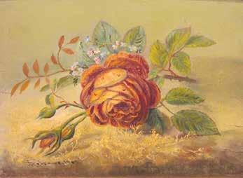 1905 Blomster stilleben 26 x 35 cm 209 Olje på plate. Sign ntv.