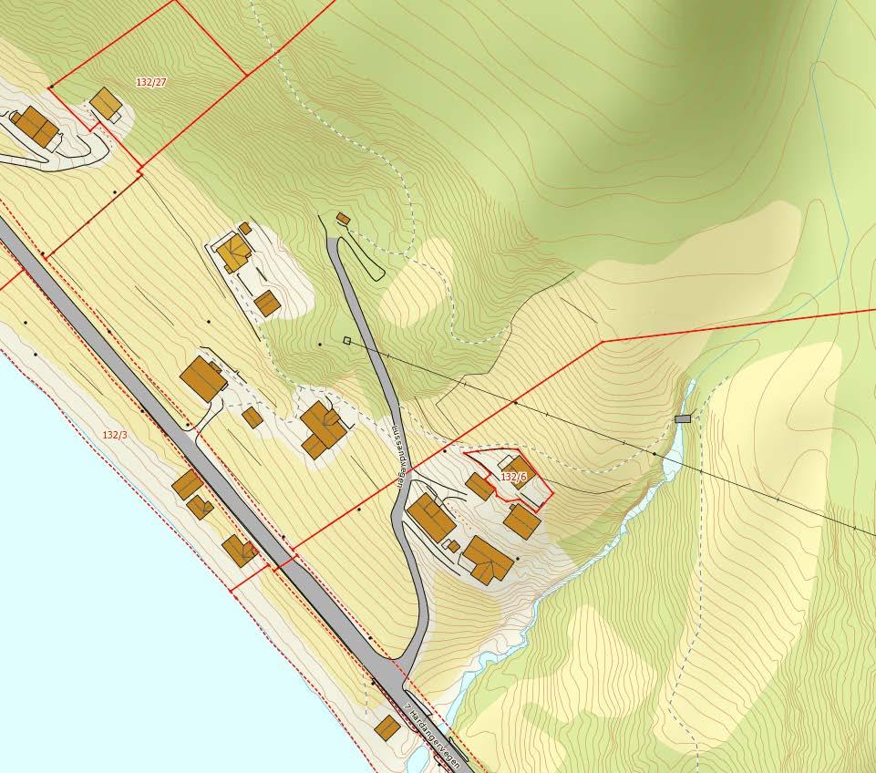 Planendringssøknad Lussand Kraft Side 19 Teiknforklaring: Kraftstasjon Vassveg Mogeleg riggplass / lager Mogeleg massedeponi 2 stk Kjelde: GEOVEKST Voss Energi Figur 3.