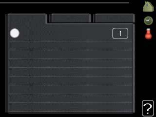 Meny 1.3.1 varme Her kan du programmere en økning eller senkning av temperaturen i boligen i opptil tre forskjellige tidsperioder per dag.