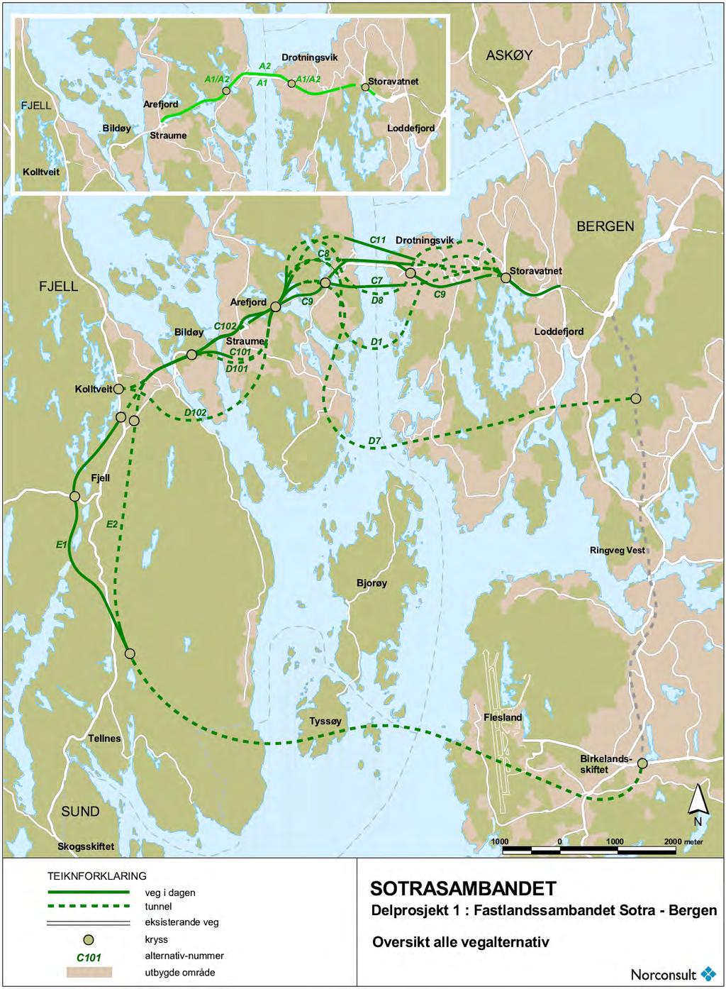 Straume Arefjord - Knarrvik Drotningsvik Storavatnet Birkelandskiftet Hovudsakeleg vil